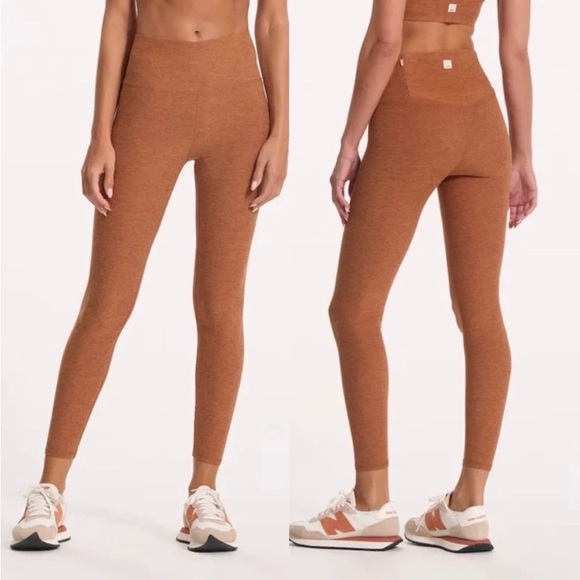 Vuori Women’s Clean Elevation Dreamknit Leggings In Hazelnut Heather Size M - Picture 4 of 13
